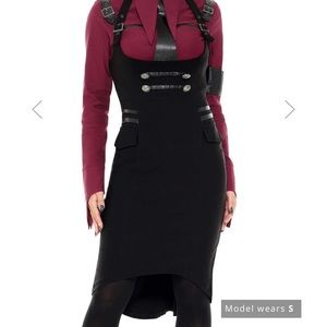 Darkwave Division Midi Skirt